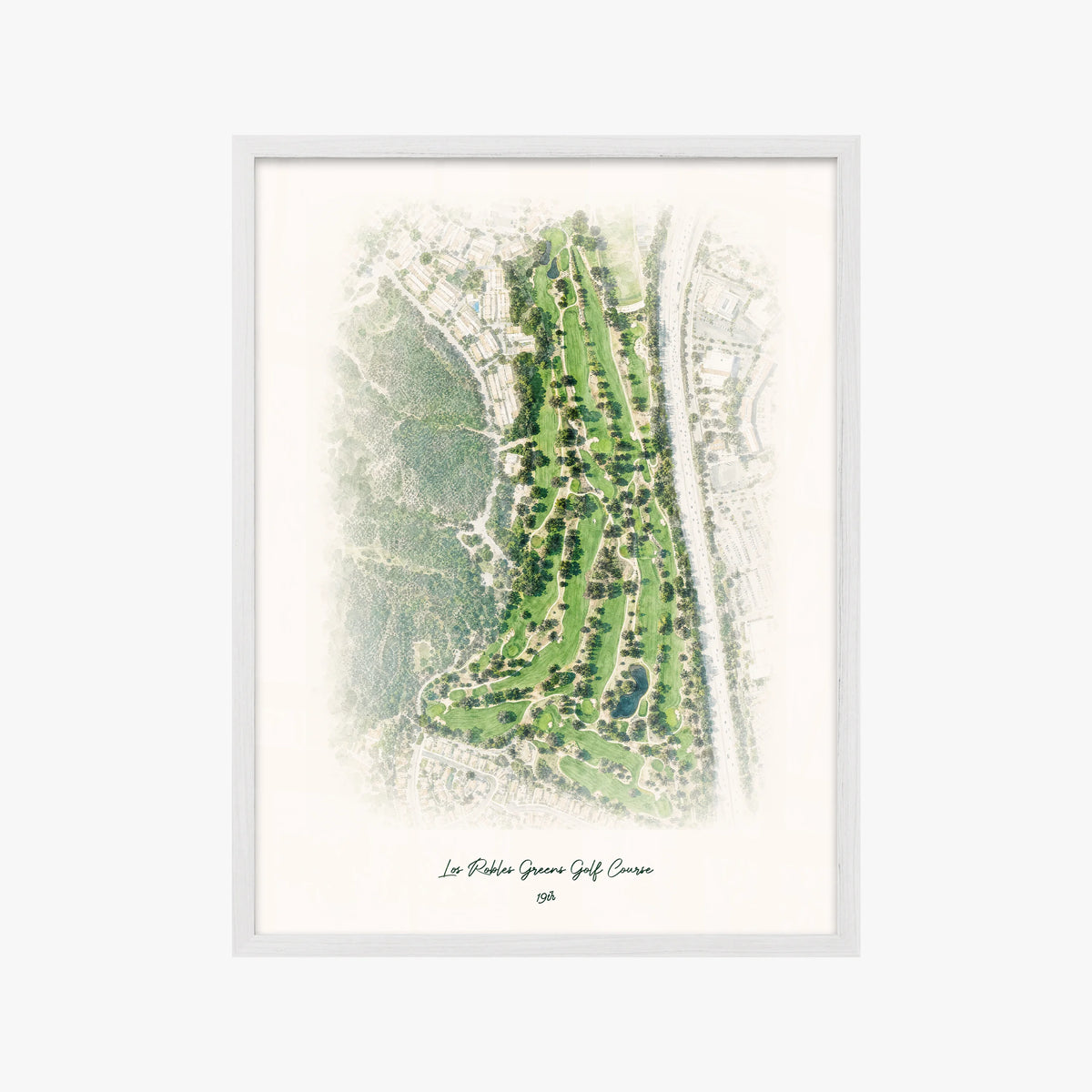 Los Robles Greens Golf Course white frame