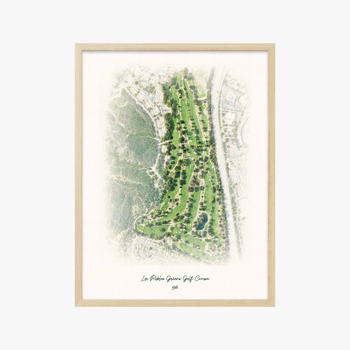 Los Robles Greens Golf Course wood frame