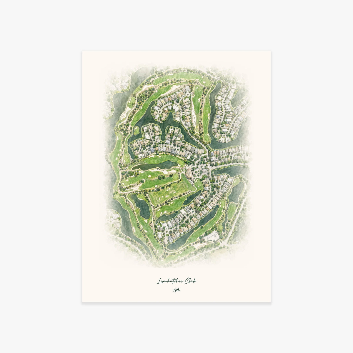 Loxahatchee Club printed artwork