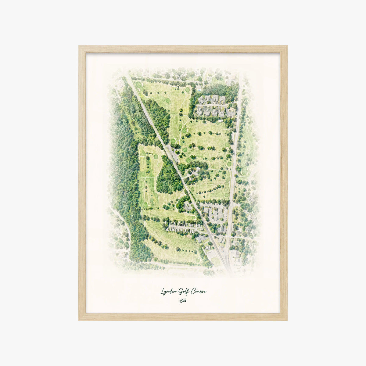 Lyndon Golf Course wood frame