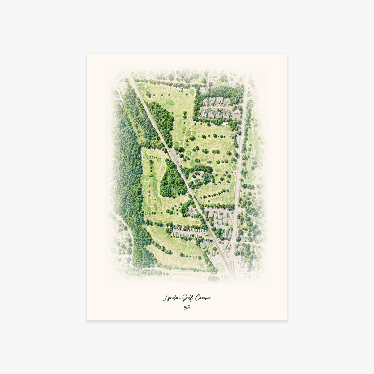 Lyndon Golf Course printed artwork