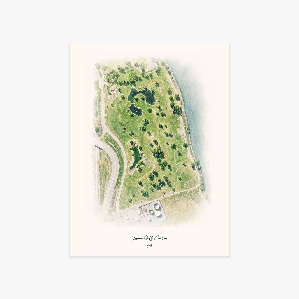 Lyons Golf Course printed artwork