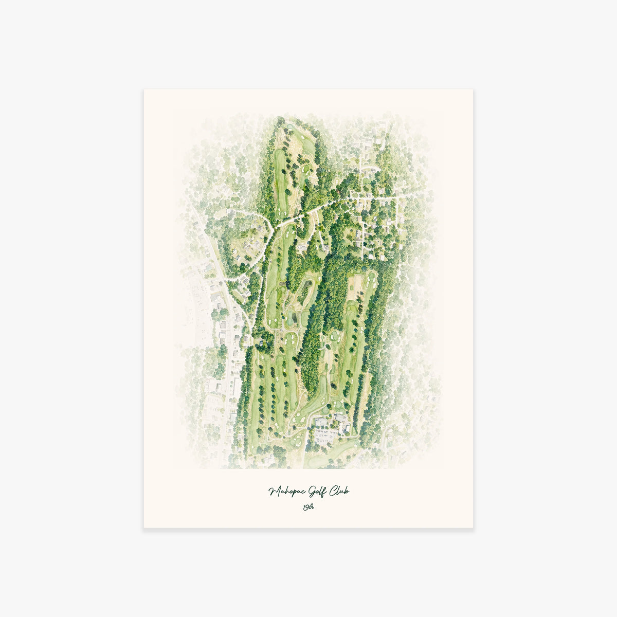 Mahopac Golf Club printed artwork