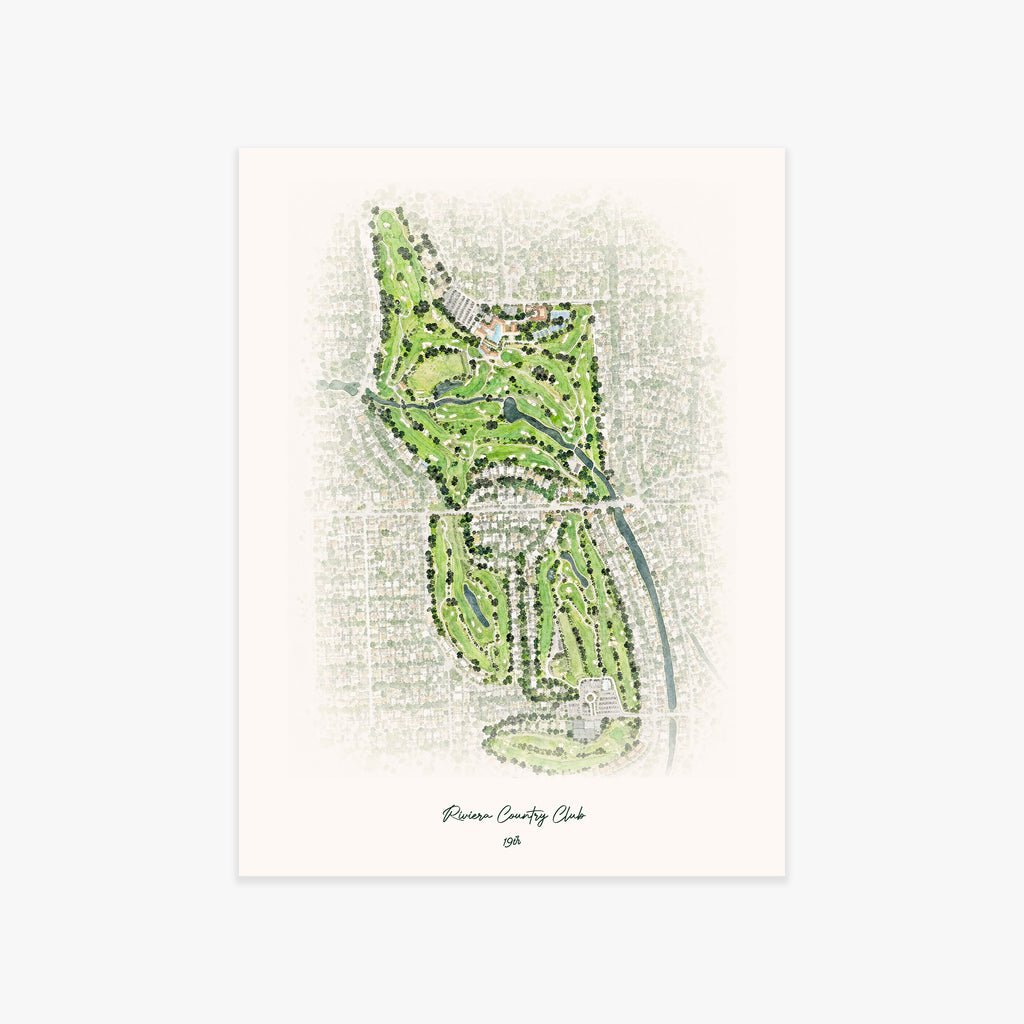 Riviera Country Club printed artwork