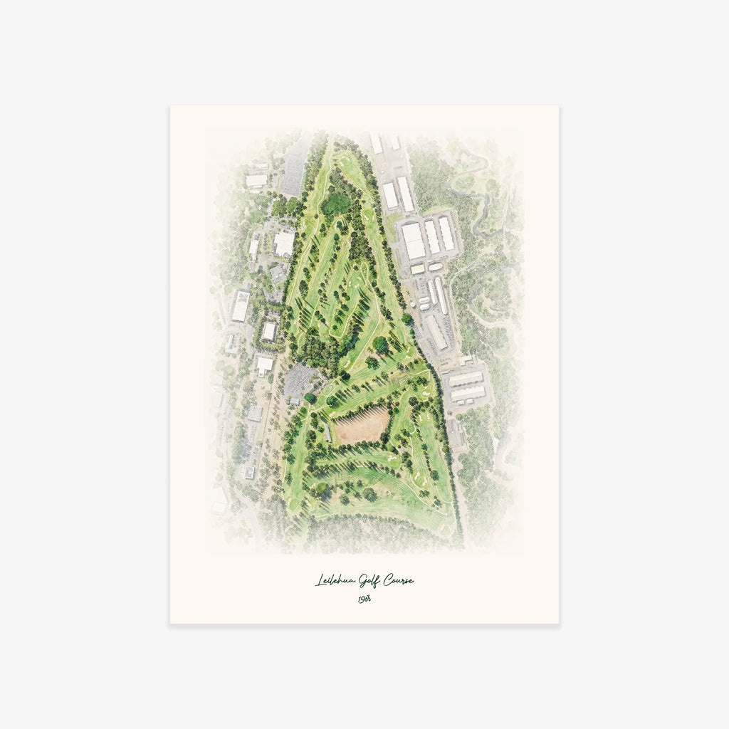 Leilehua Golf Course printed artwork
