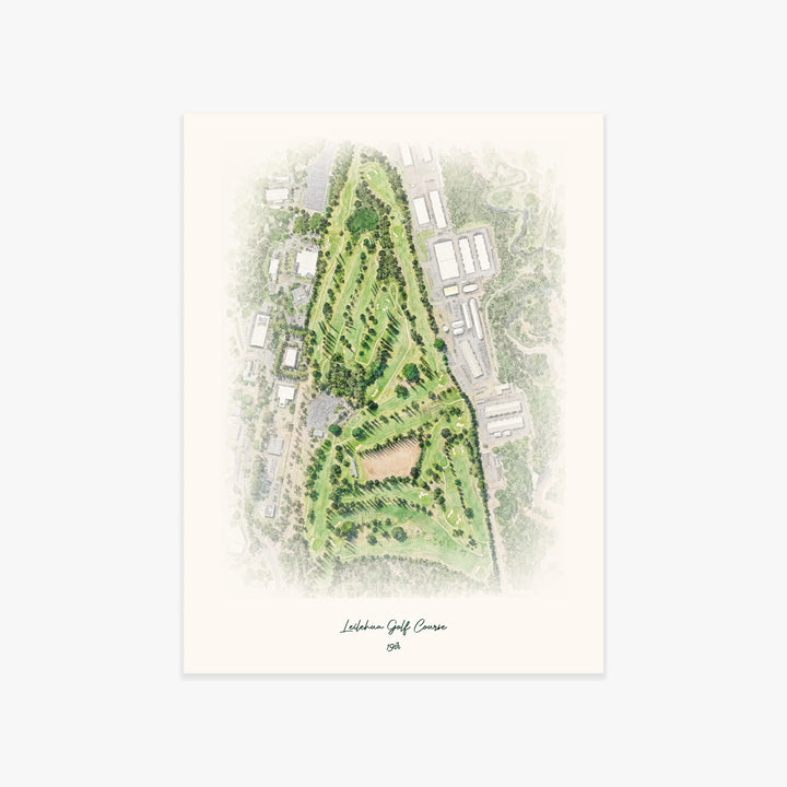 Leilehua Golf Course printed artwork