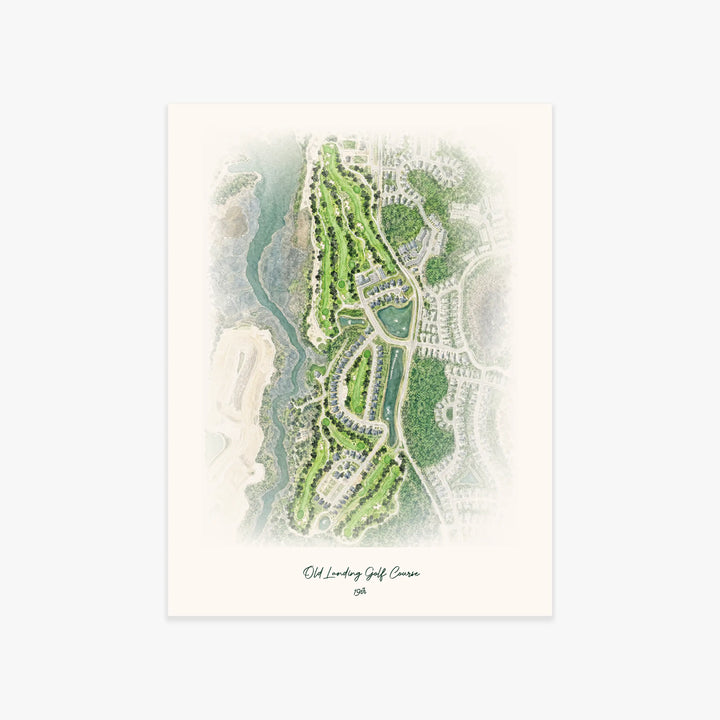 Old Landing Golf Course printed artwork