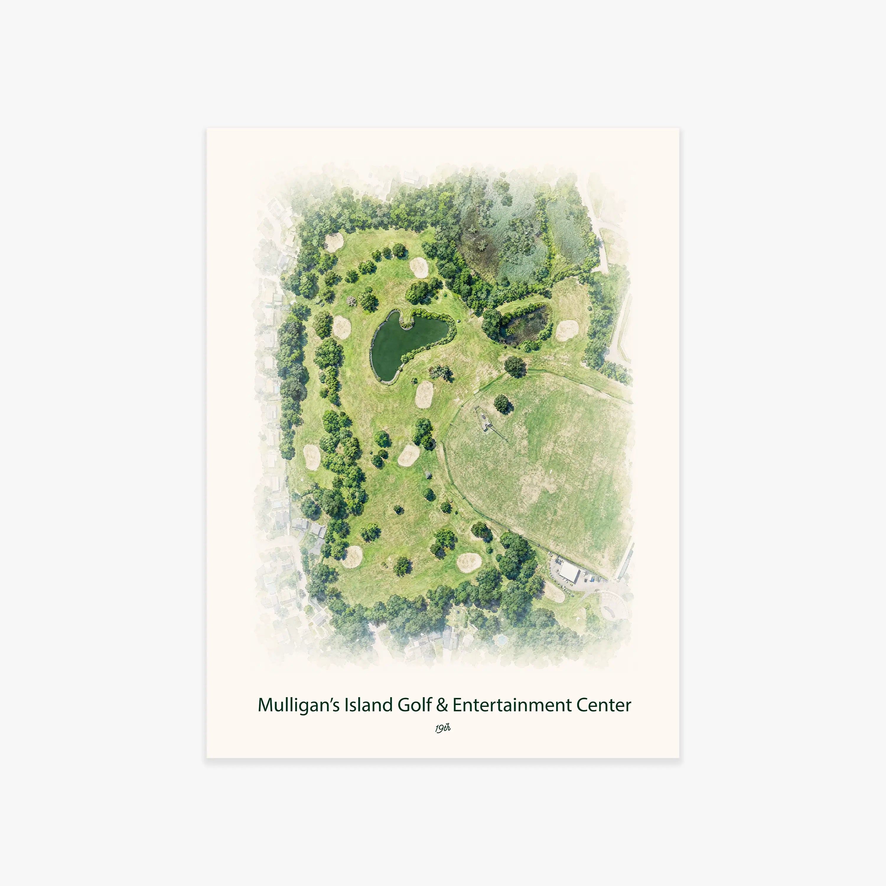 Mulligan's Island Golf & Entertainment Center printed artwork