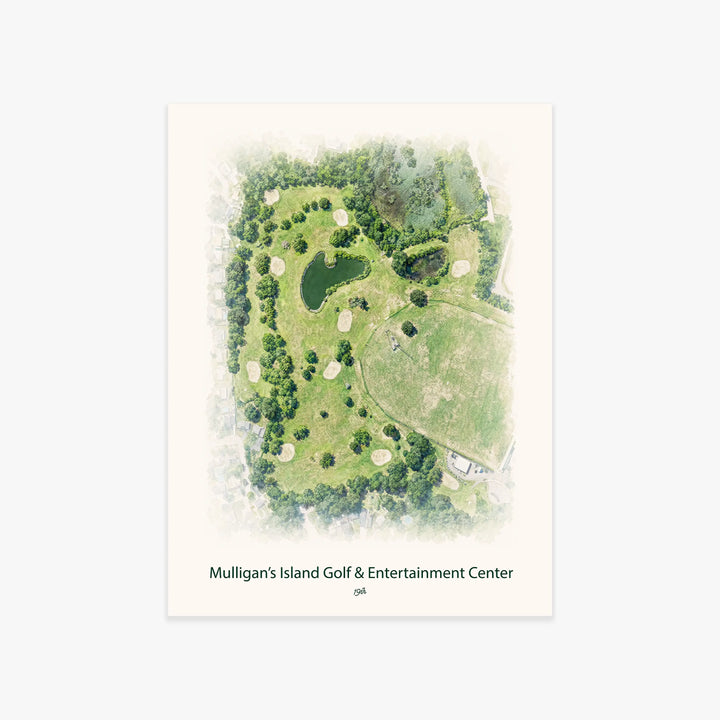 Mulligan's Island Golf & Entertainment Center printed artwork