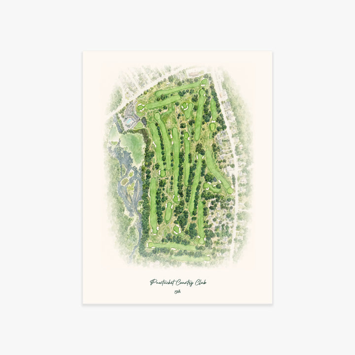 Pawtucket Country Club printed artwork