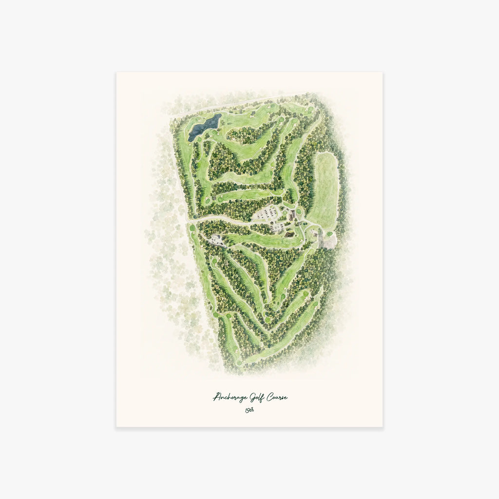 Anchorage Golf Course printed artwork