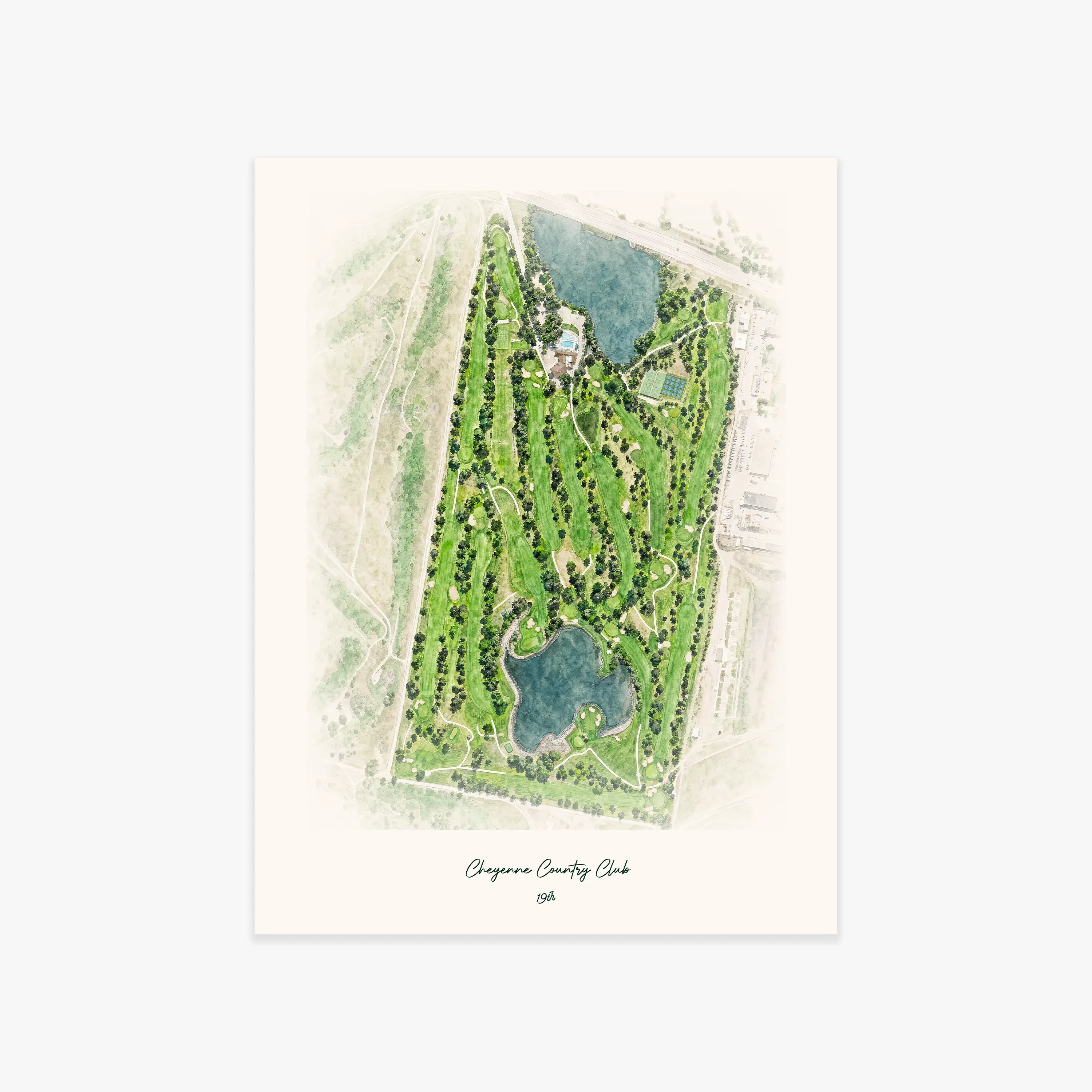 Cheyenne Country Club printed artwork