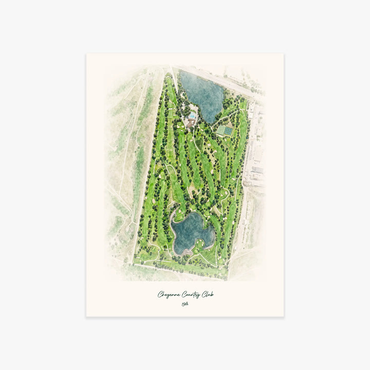 Cheyenne Country Club printed artwork