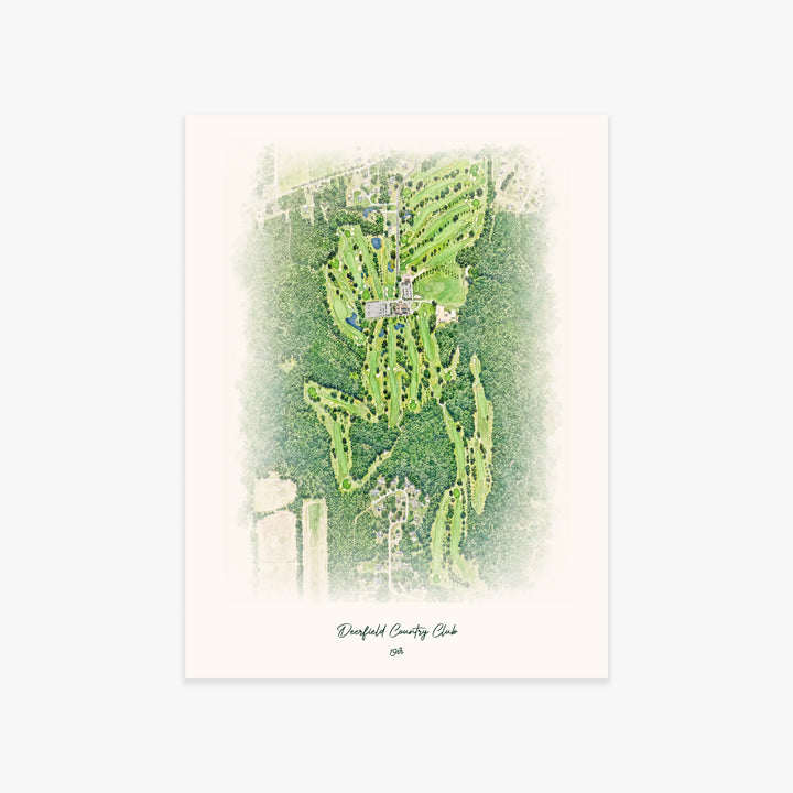 Deerfield Country Club printed artwork