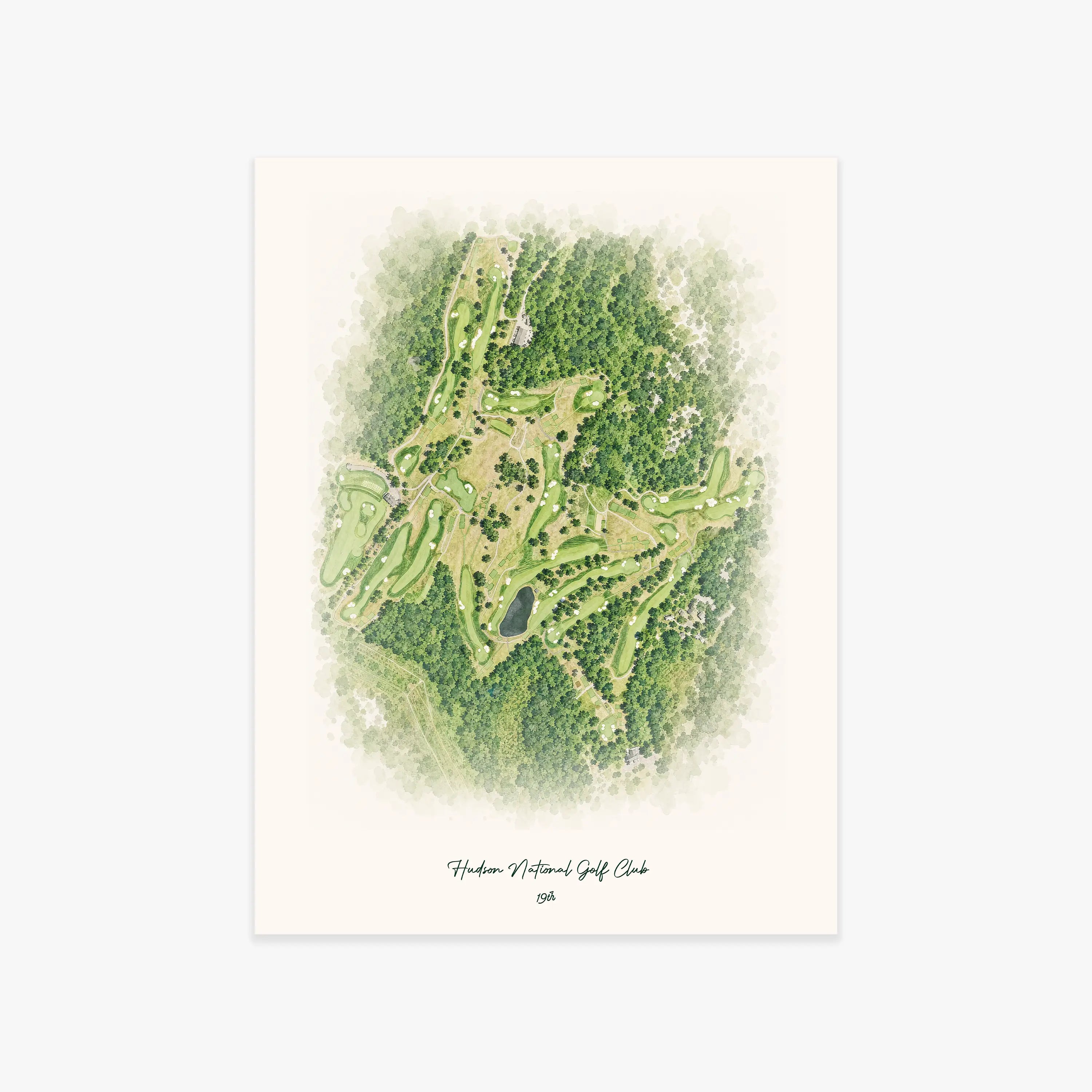 Hudson National Golf Club printed artwork