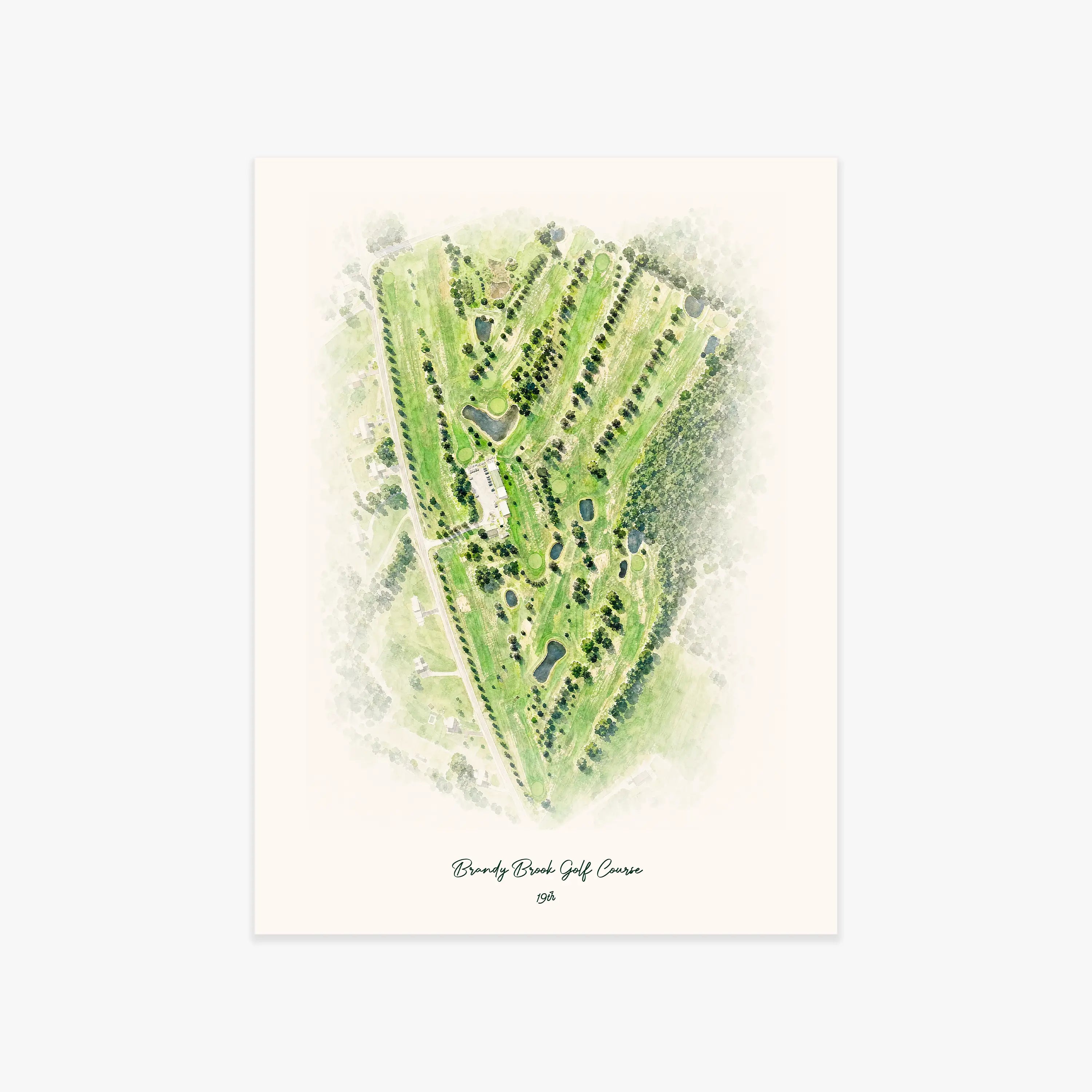 Brandy Brook Golf Course printed artwork