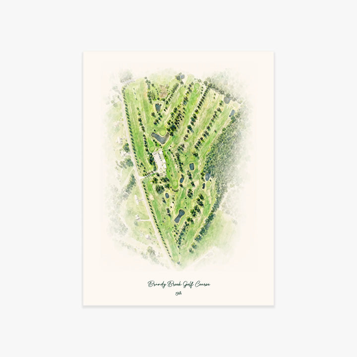 Brandy Brook Golf Course printed artwork