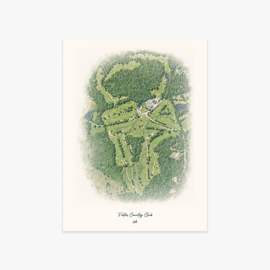 Foster Country Club printed artwork