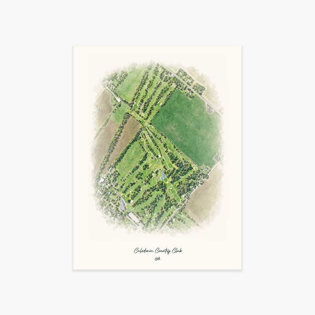 Caledonia Country Club printed artwork