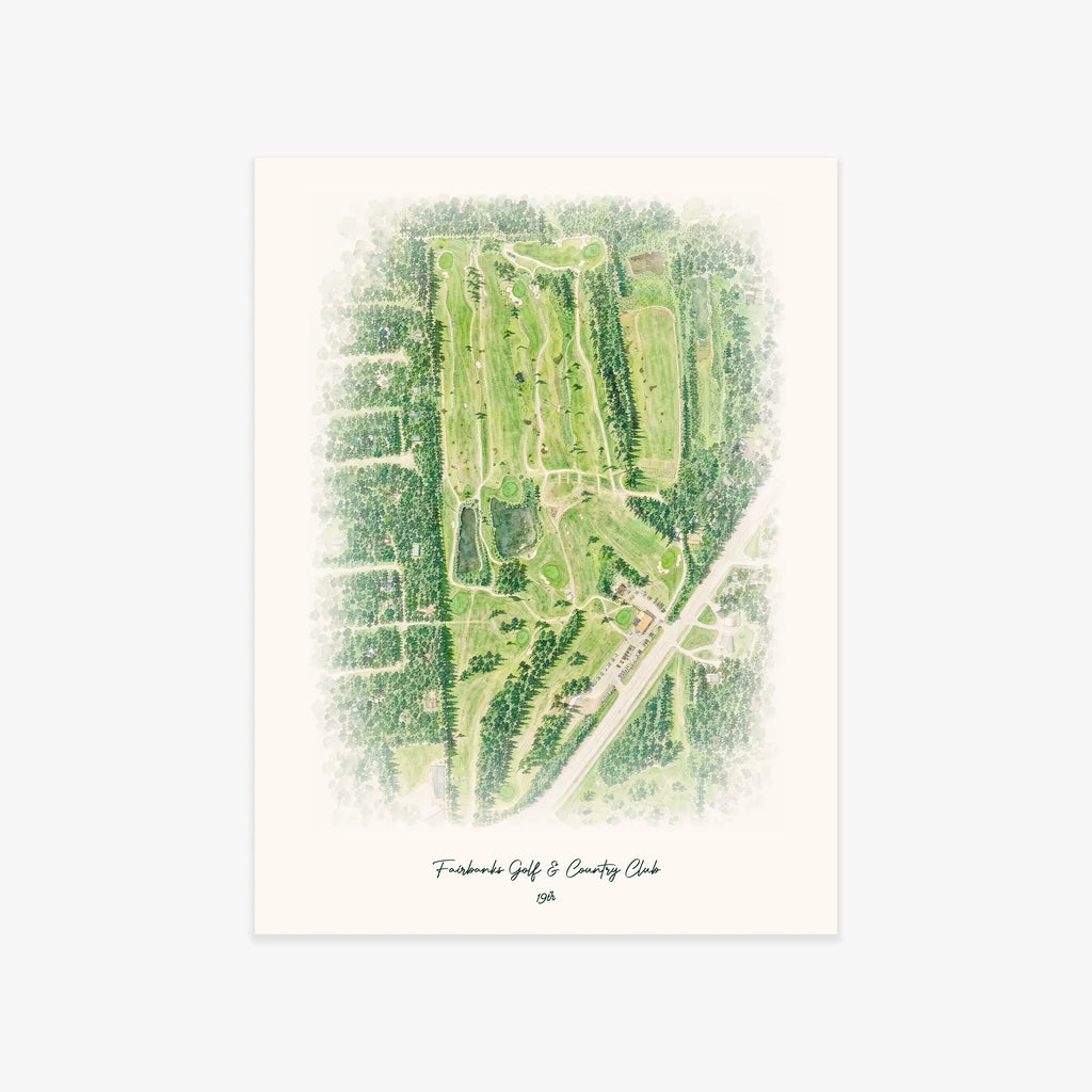 Fairbanks Golf & Country Club printed artwork