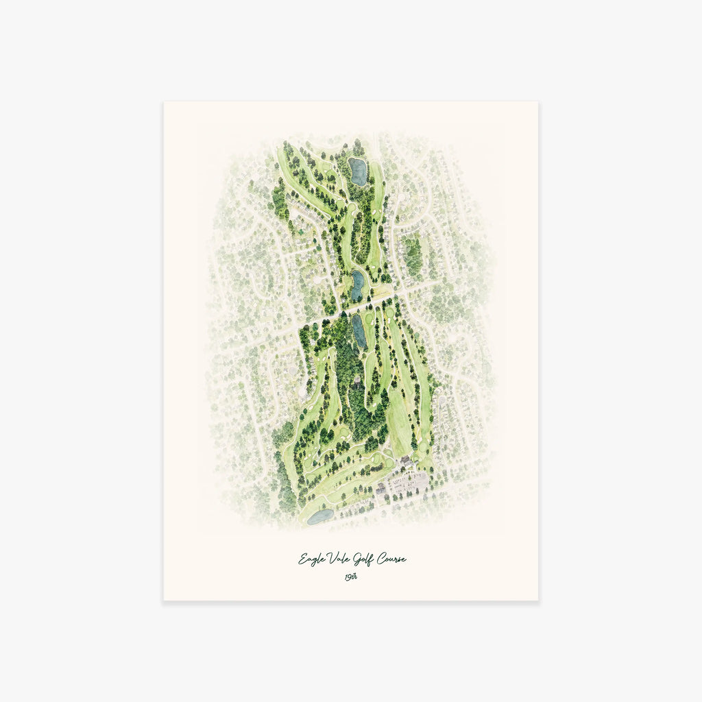 Eagle Vale Golf Course printed artwork