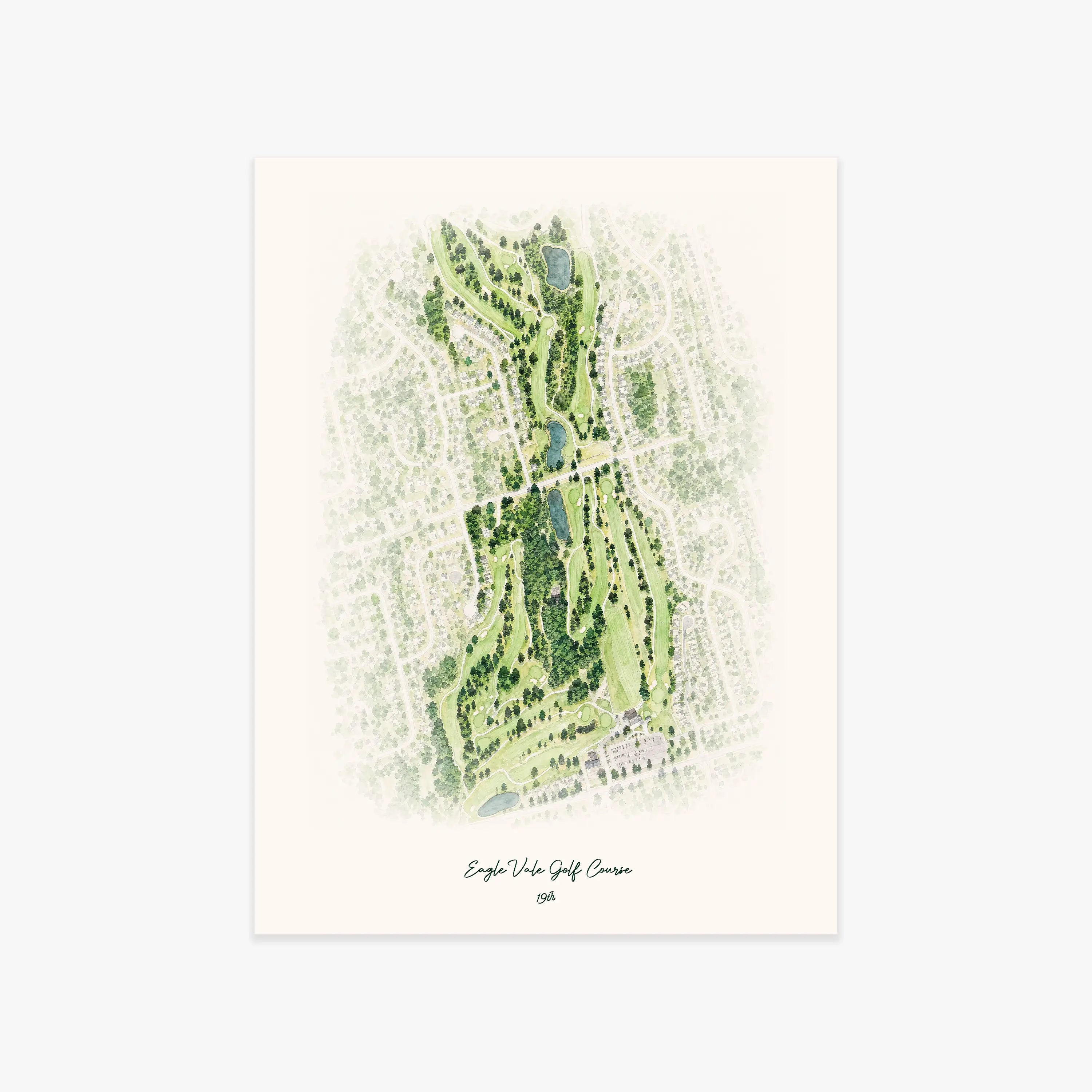 Eagle Vale Golf Course printed artwork