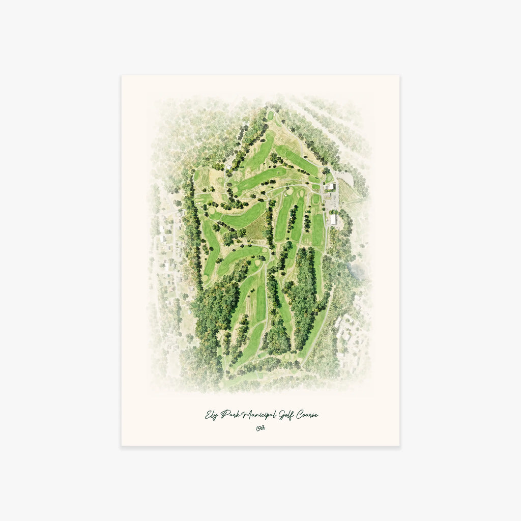 Ely Park Municipal Golf Course printed artwork