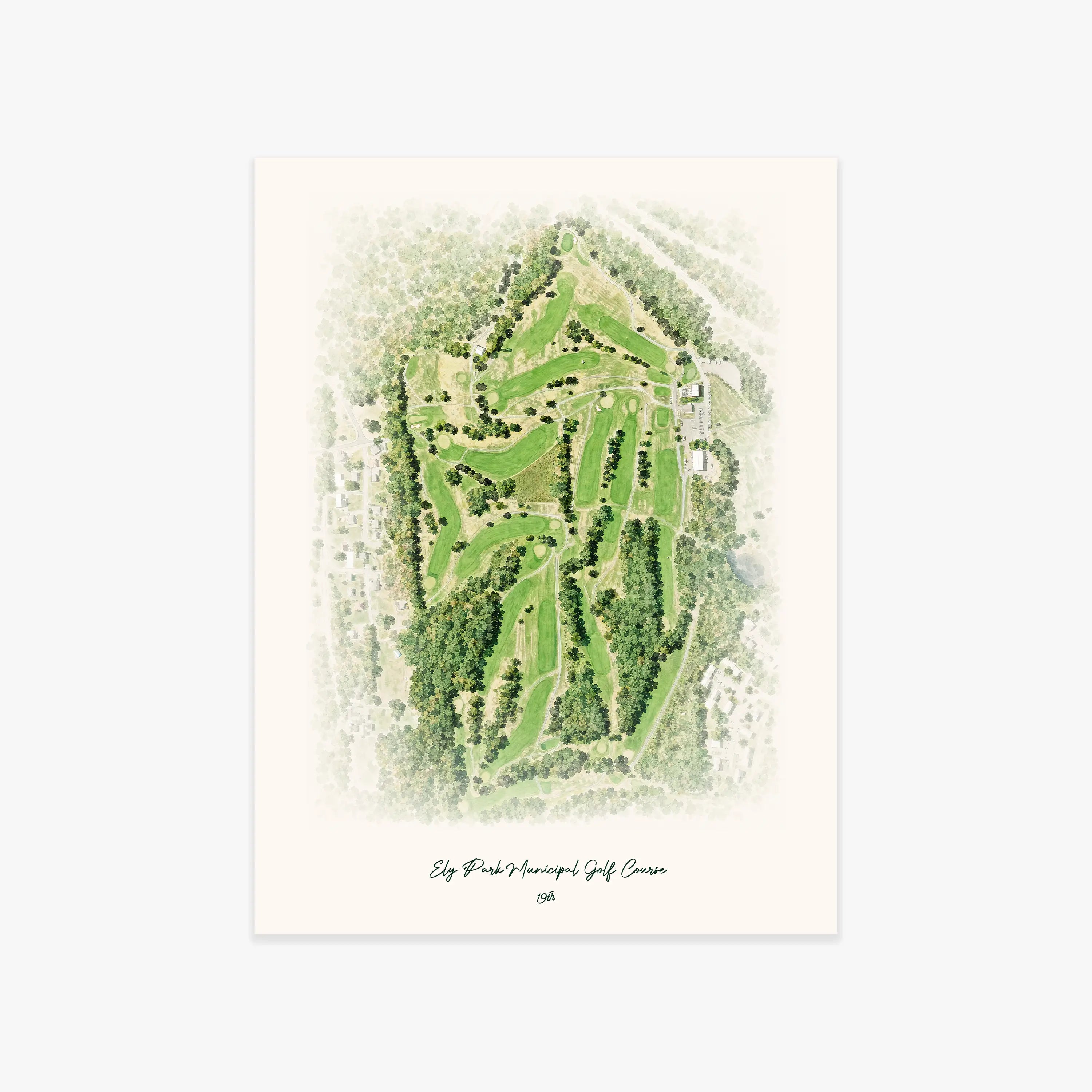 Ely Park Municipal Golf Course printed artwork