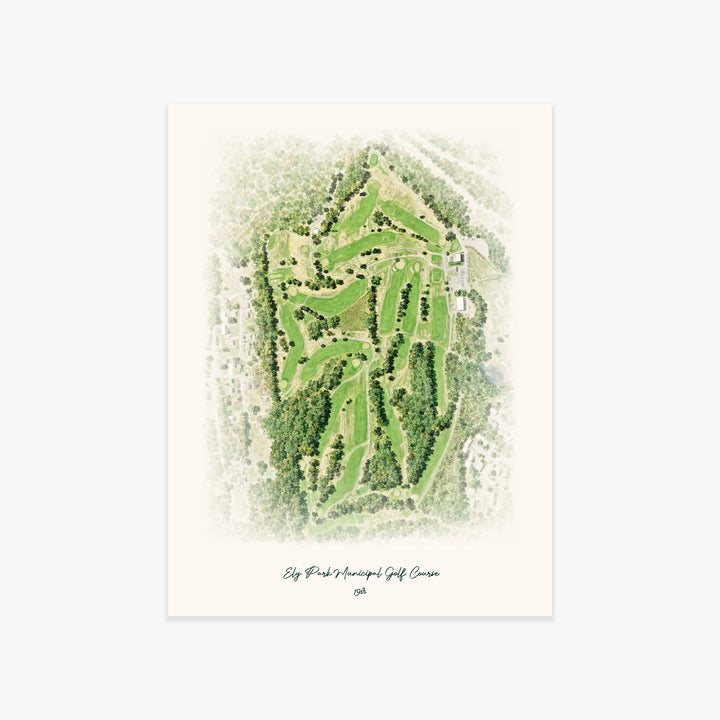 Ely Park Municipal Golf Course printed artwork