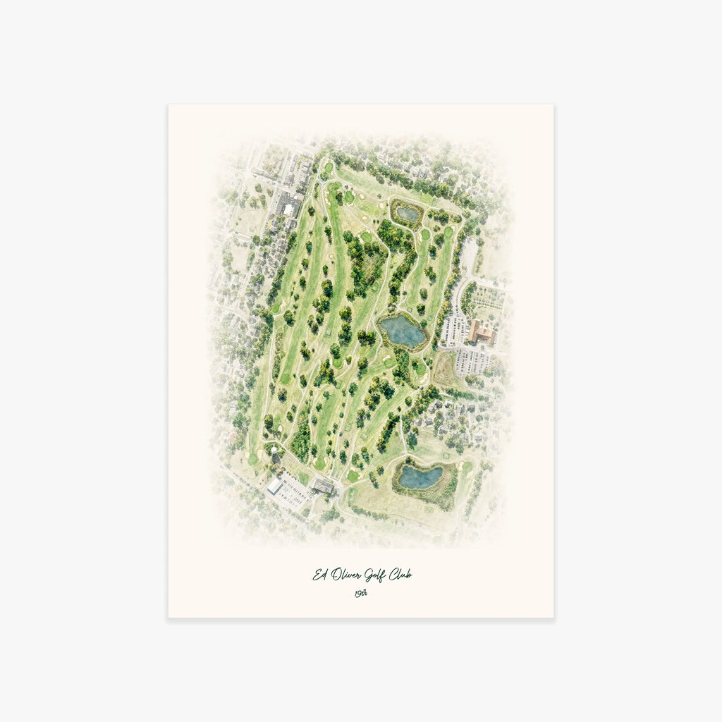 Ed Oliver Golf Club printed artwork