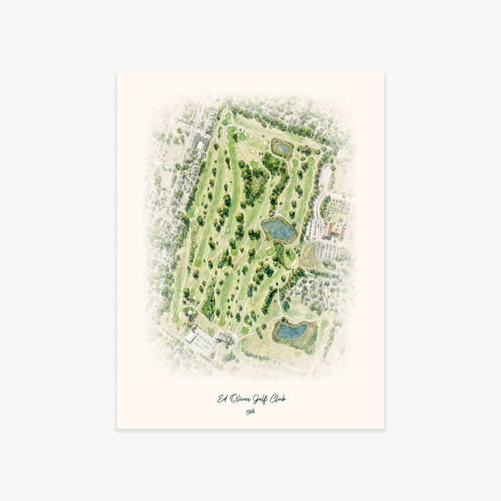 Ed Oliver Golf Club printed artwork