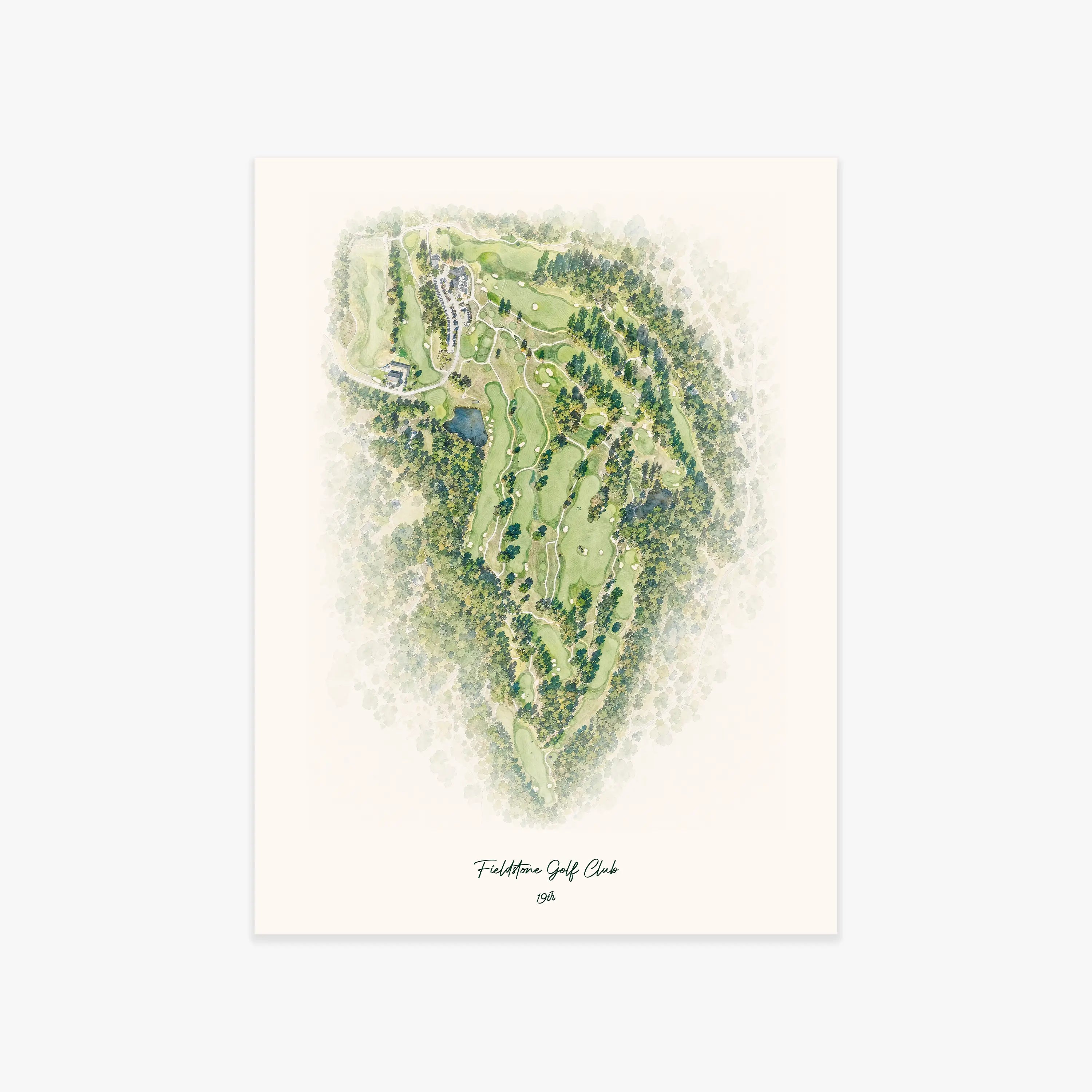 Fieldstone Golf Club printed artwork