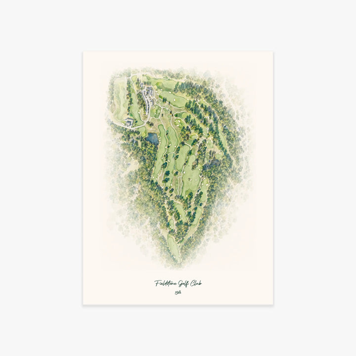 Fieldstone Golf Club printed artwork