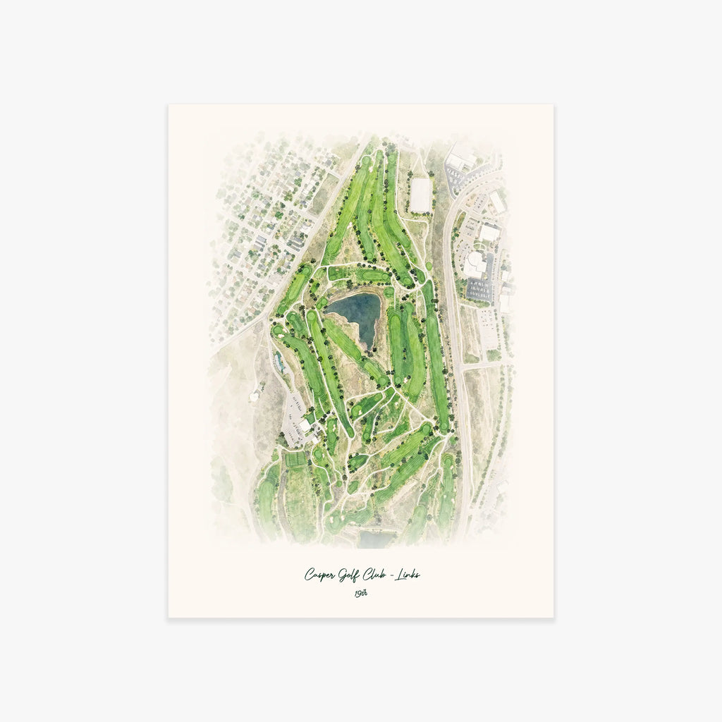 Casper Golf Club - Links printed artwork