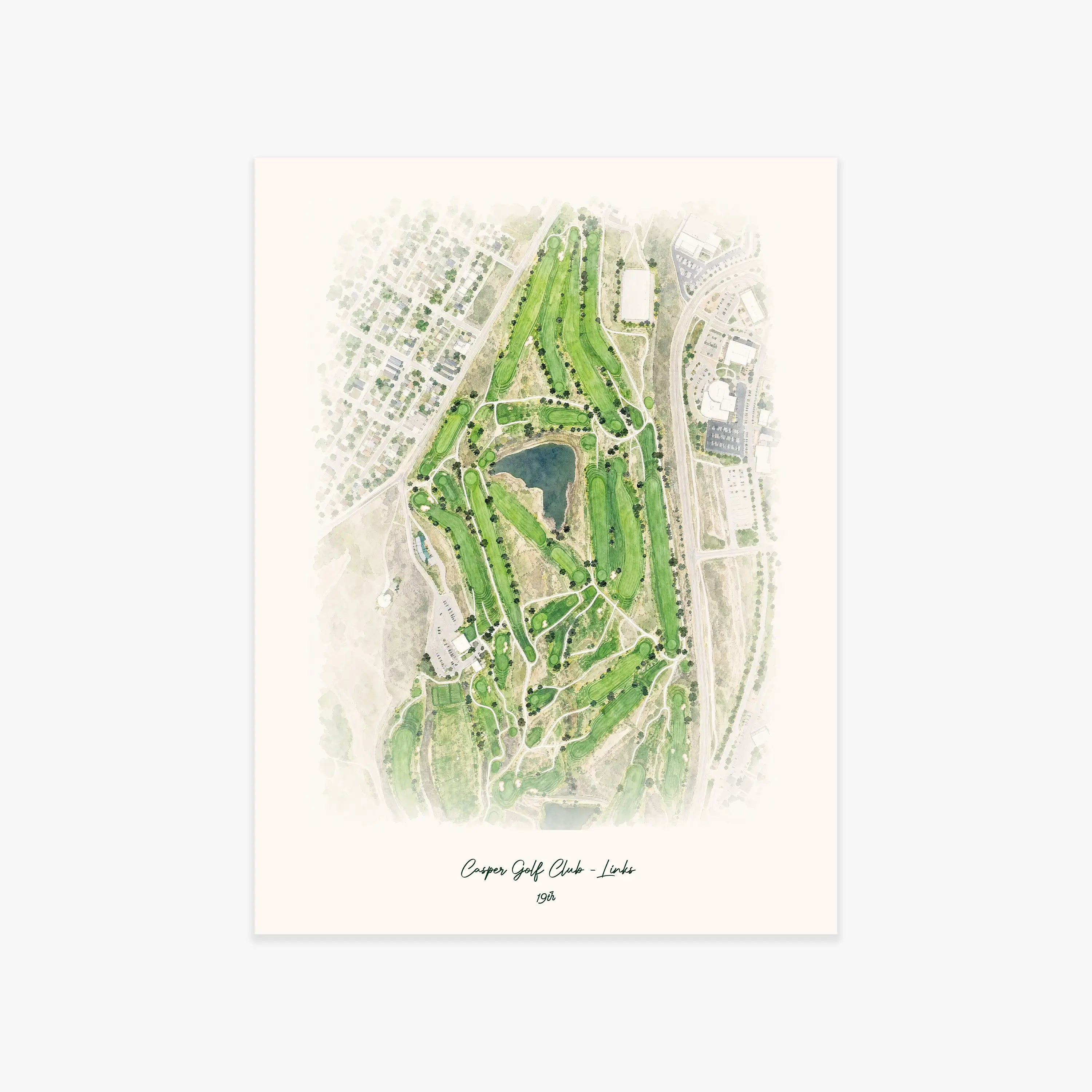 Casper Golf Club - Links printed artwork