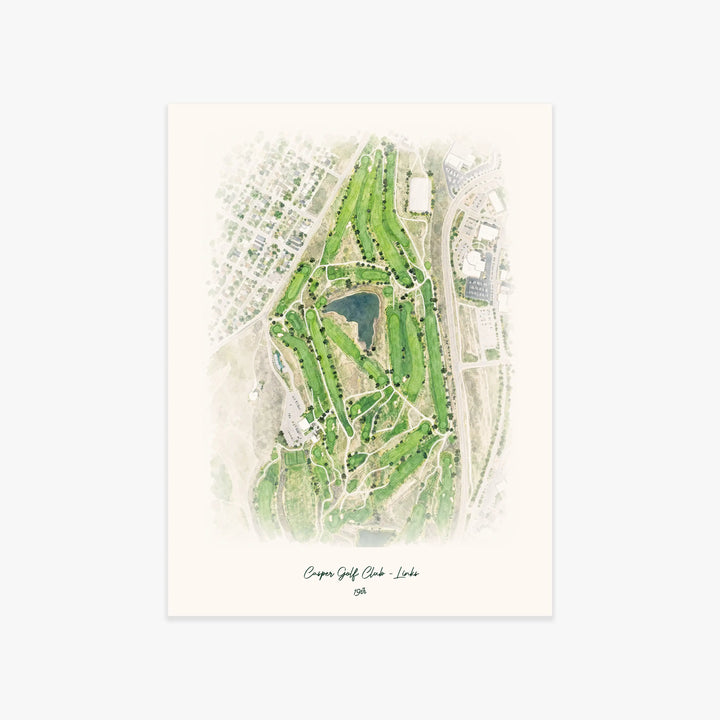 Casper Golf Club - Links printed artwork