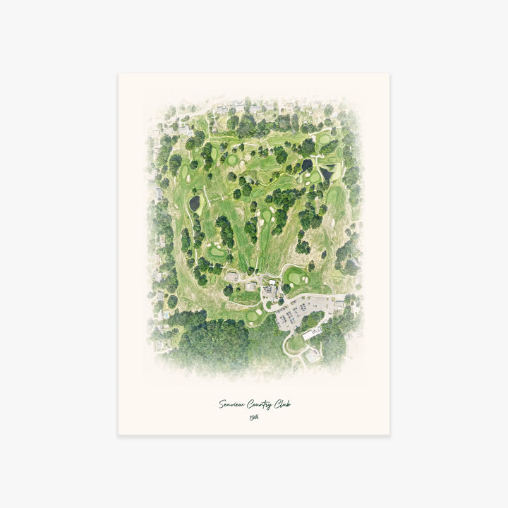 Seaview Country Club printed artwork