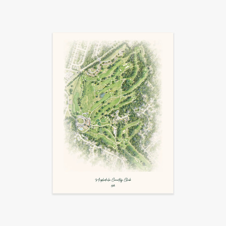 Mapledale Country Club printed artwork