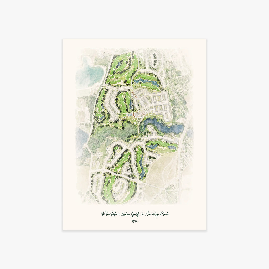 Plantation Lakes Golf & Country Club printed artwork