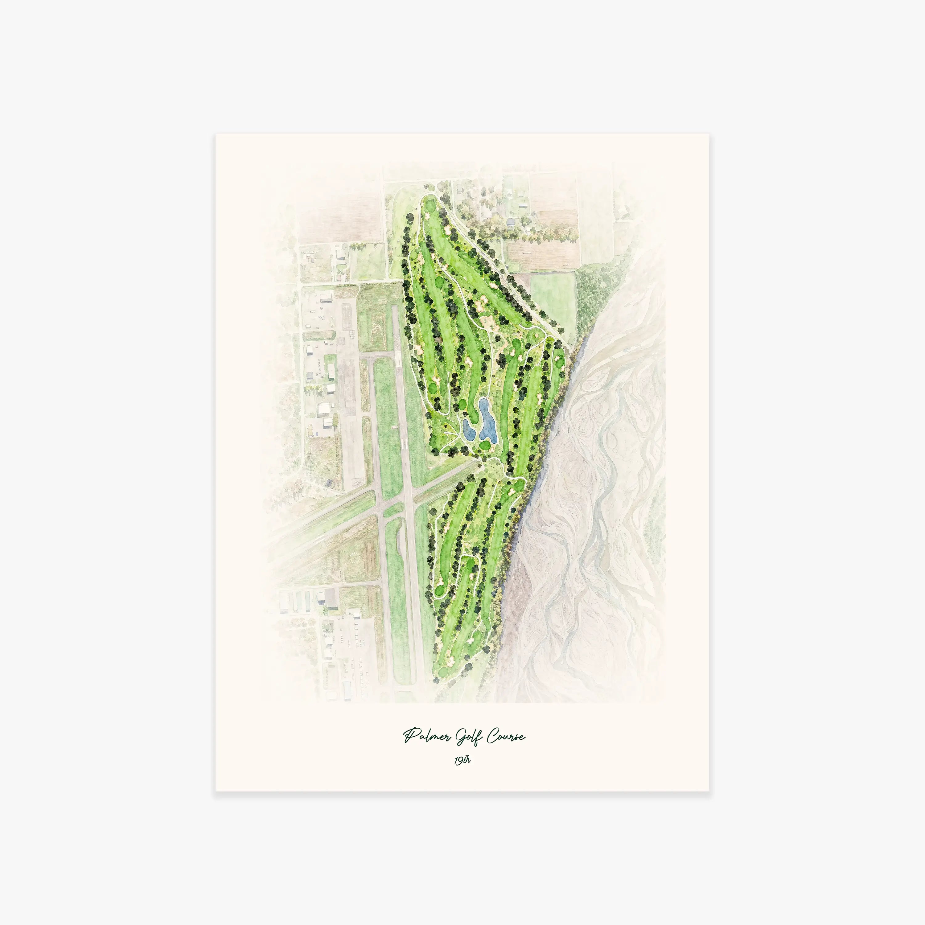 Palmer Golf Course printed artwork
