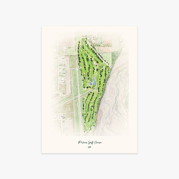 Palmer Golf Course printed artwork
