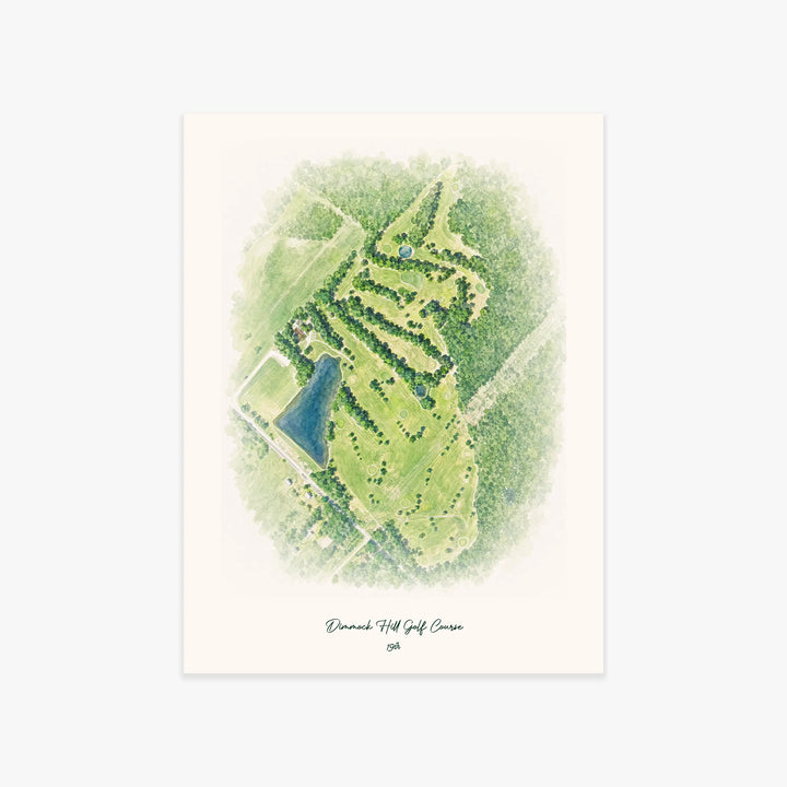 Dimmock Hill Golf Course printed artwork