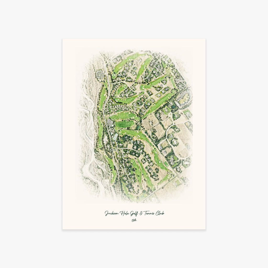 Jackson Hole Golf & Tennis Club printed artwork