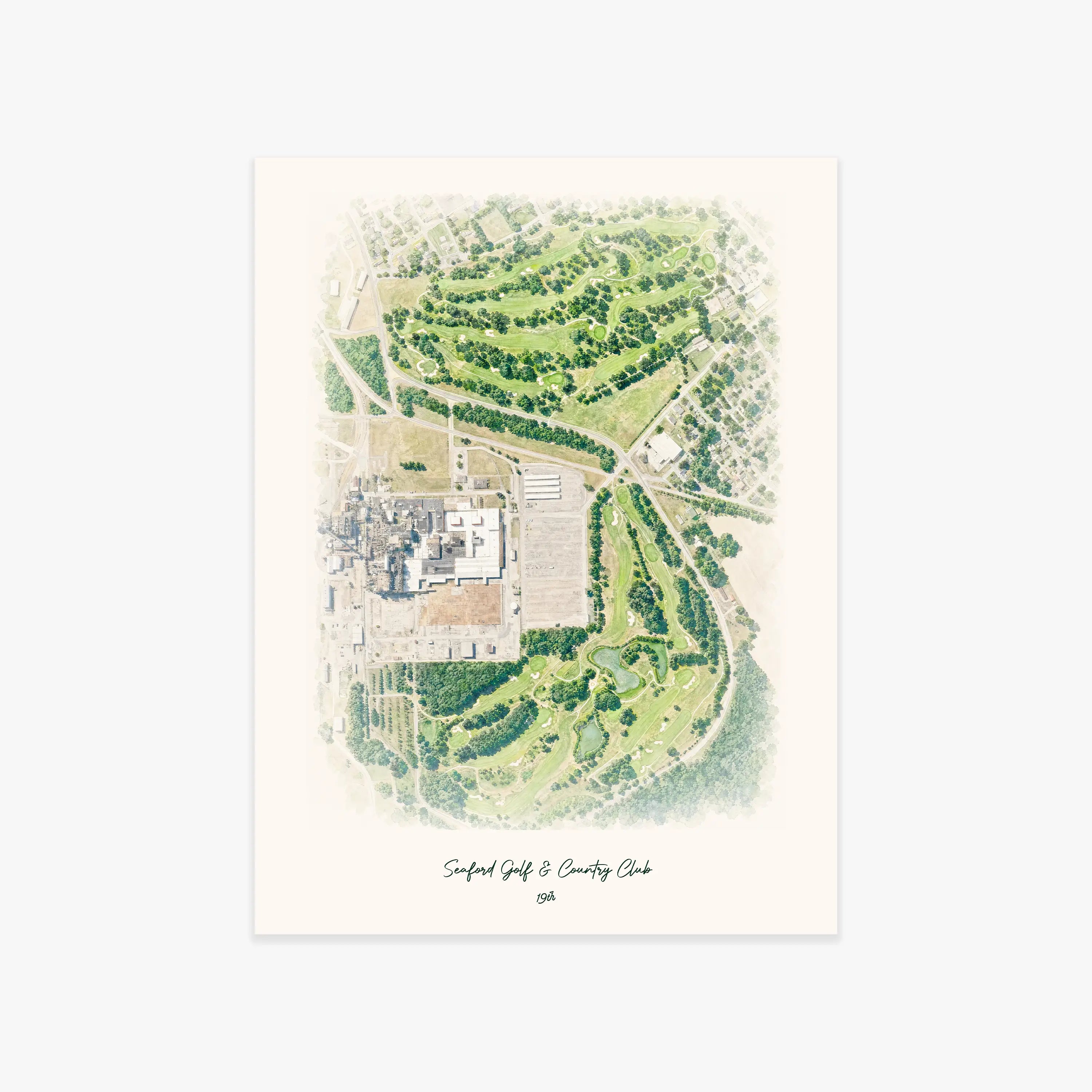 Seaford Golf & Country Club printed artwork