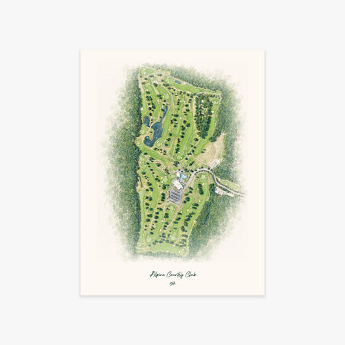 Alpine Country Club printed artwork