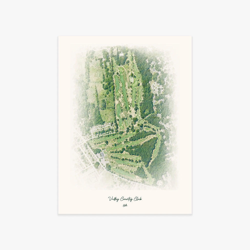 Valley Country Club printed artwork