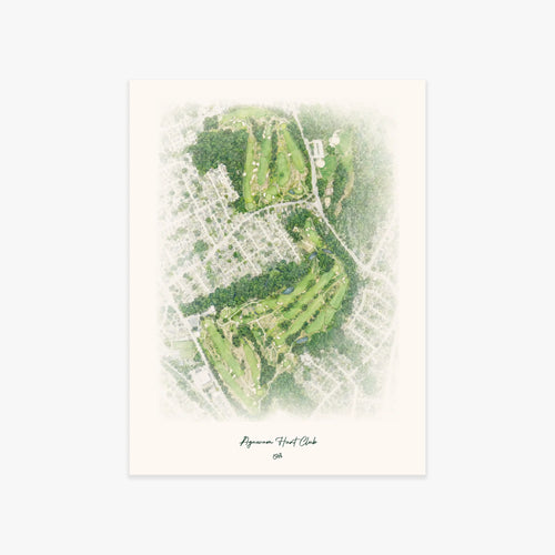 Agawam Hunt Club printed artwork