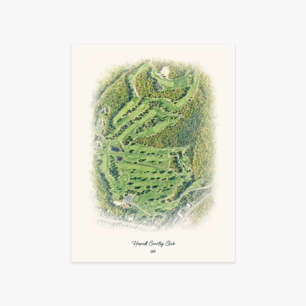 Hornell Country Club printed artwork