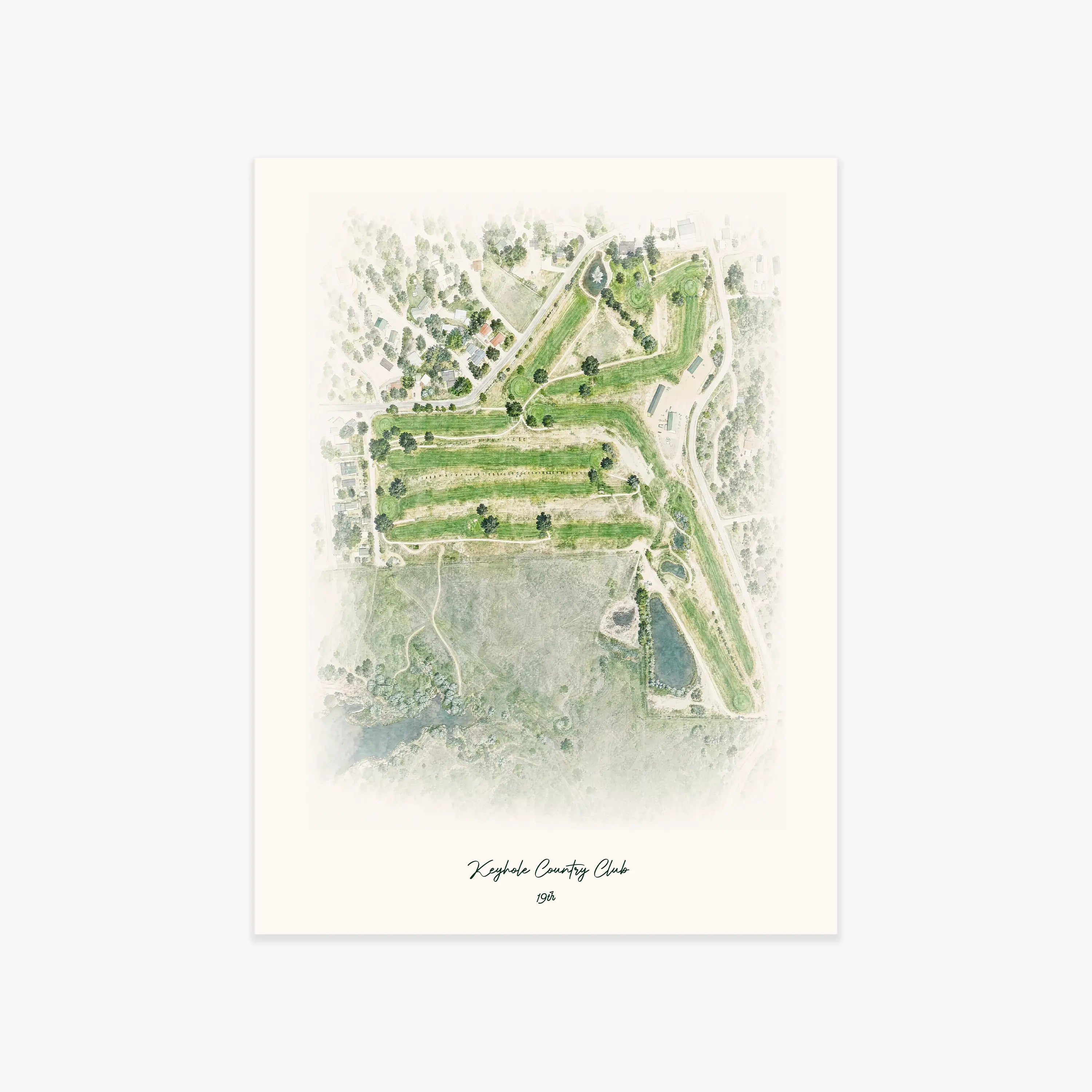 Keyhole Country Club printed artwork
