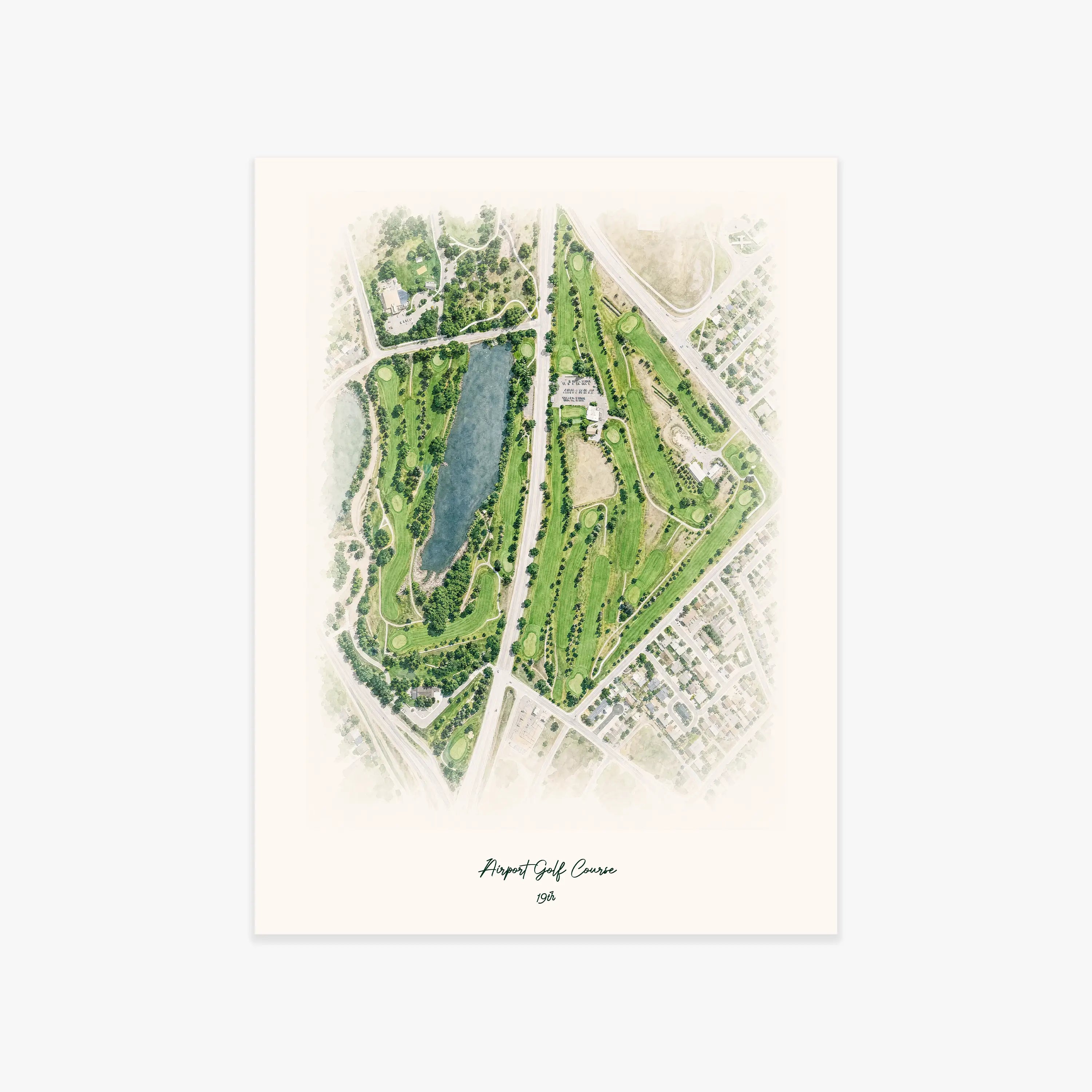 Airport Golf Course printed artwork